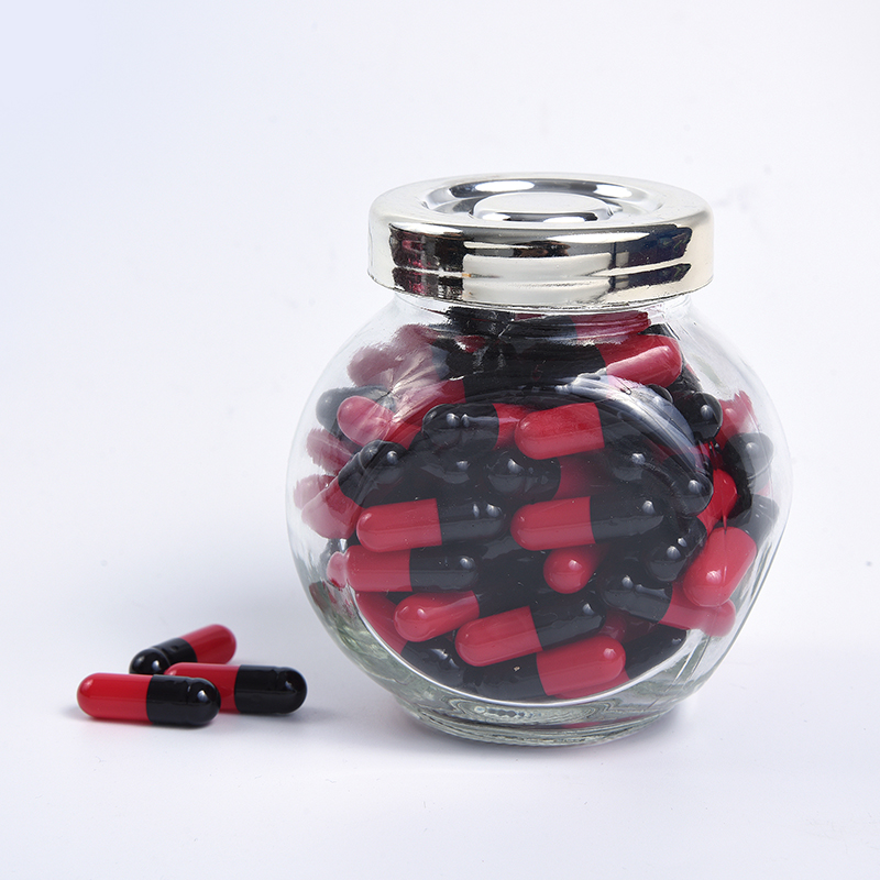 Black & Red Supplements Vacua Gelatin Capsulae